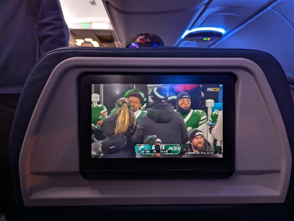 Delta A320 First Class In Seat Entertainment