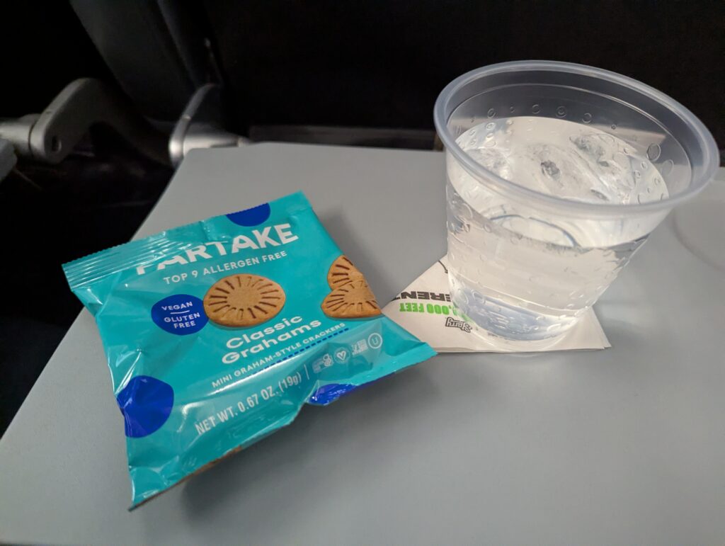JetBlue A321 Drinks And Snacks