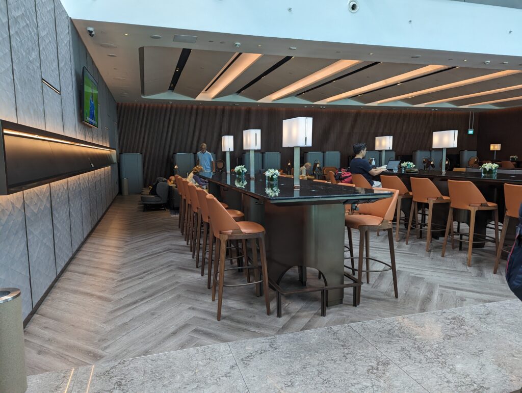 Singapore Airlines SilverKris Business Class Lounge Changi Terminal 3 Seating Atrium