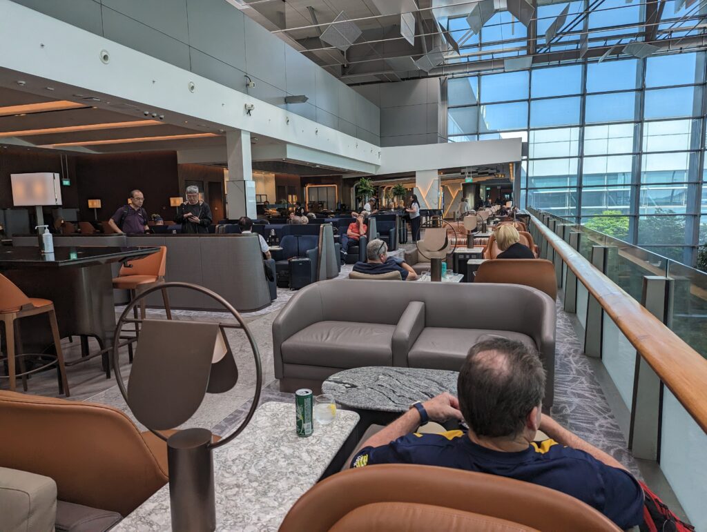 Singapore Airlines SilverKris Business Class Lounge Changi Terminal 3 Seating