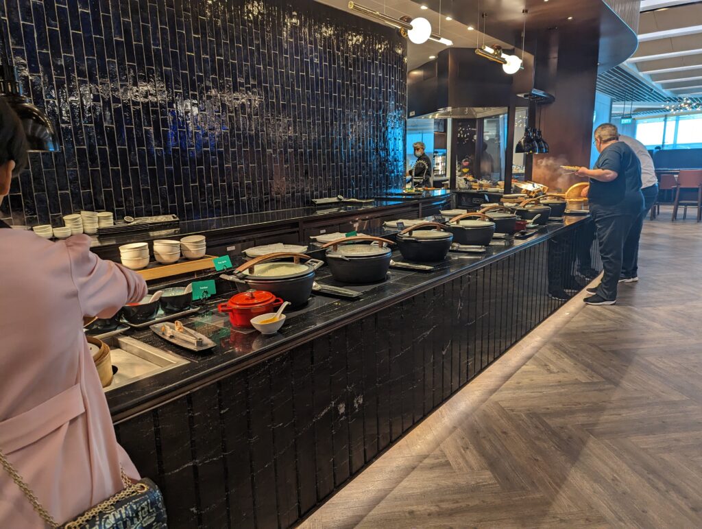 Singapore Airlines SilverKris Business Class Lounge Changi Terminal 3 Buffet