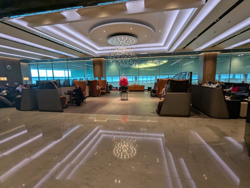 Singapore Airlines SilverKris Business Class Lounge Changi Terminal 3 Seating