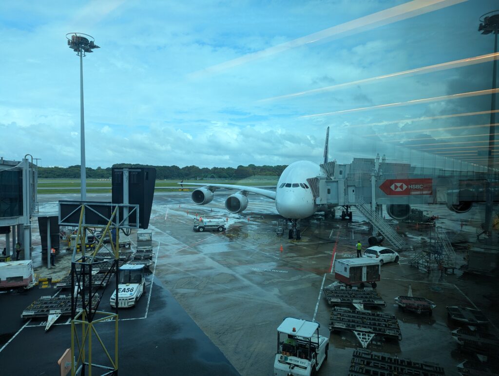 Singapore Airlines A380 Business Class Boarding