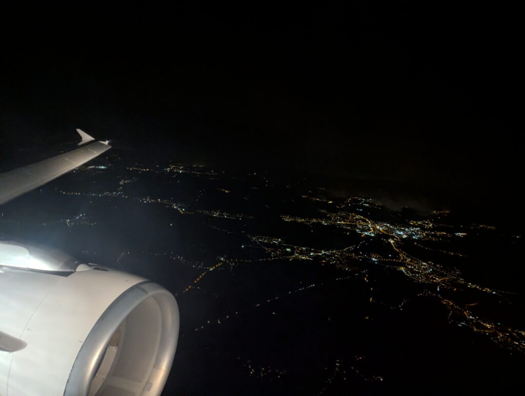 Swiss A320 Business Class Window view In flight