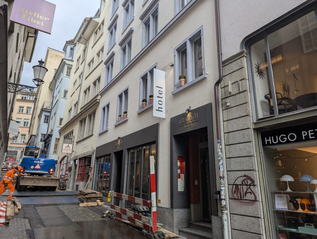Altstadt Boutique Hotel Zurich Location
