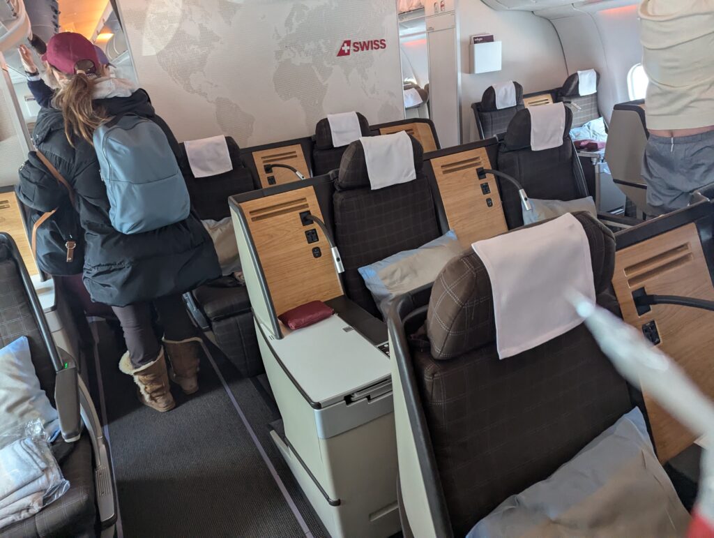 Swiss Air Lines A330-300 Business Class Cabin