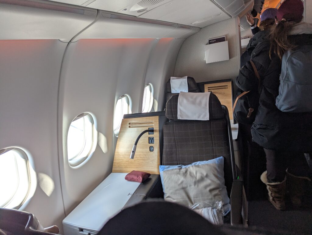 Swiss Air Lines A330-300 Business Class Cabin