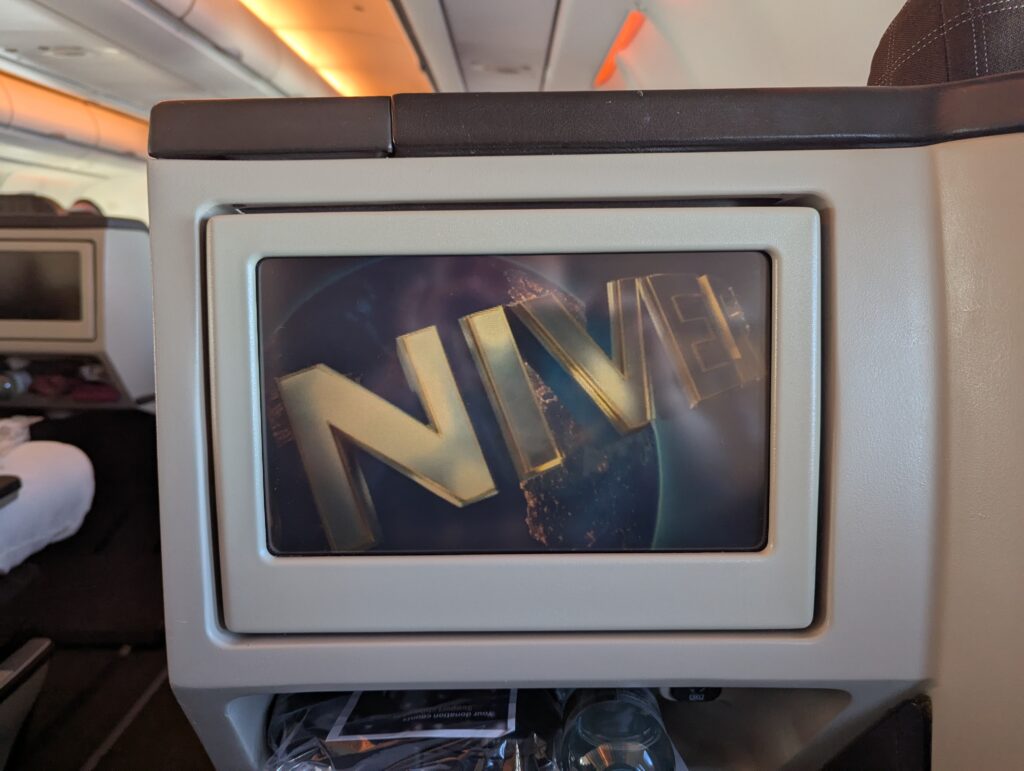 Swiss Air Lines A330 Business Class In Seat Entertainment 