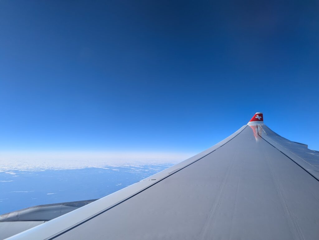 Swiss Air Lines A330 Business Class Window View
