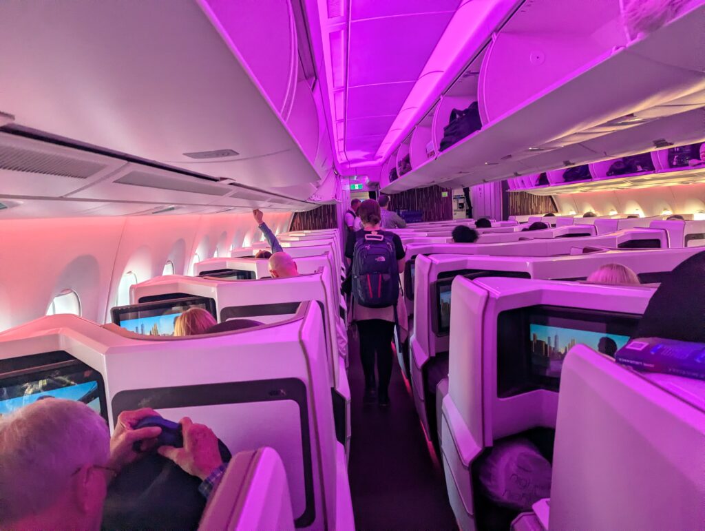 Virgin Atlantic A350-900 Upper Class Cabin