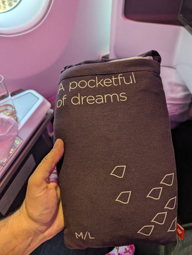 Virgin Atlantic A350-900 Upper Class Pajamas