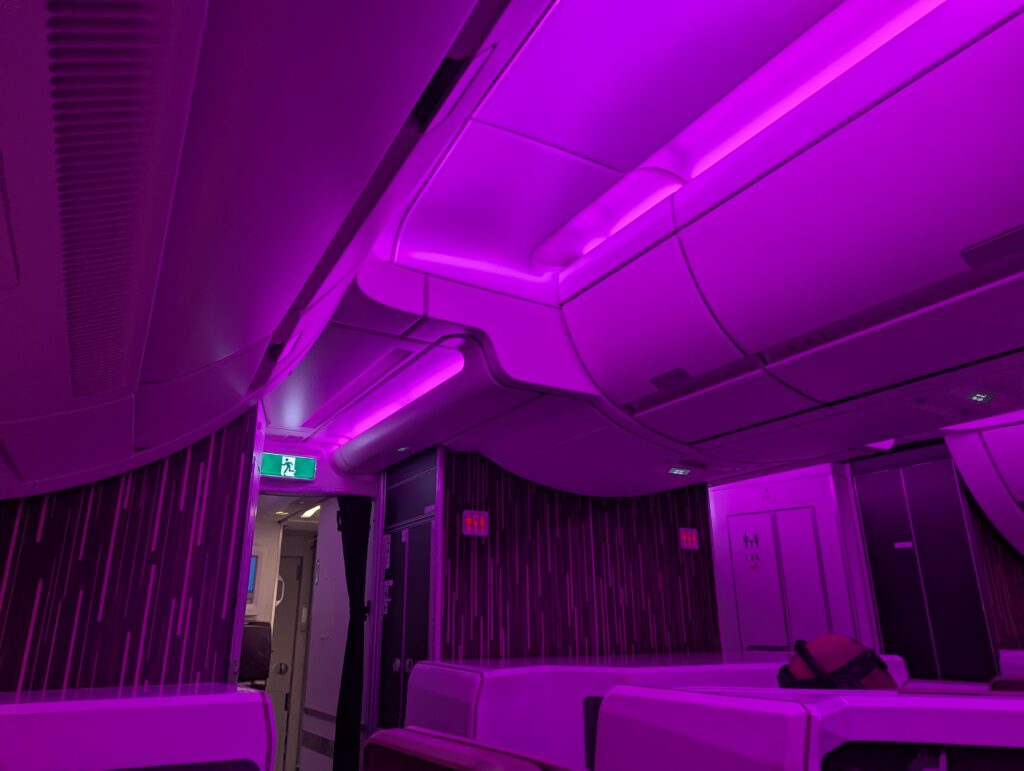 Virgin Atlantic A350-900 Upper Class Cabin Mood Lights