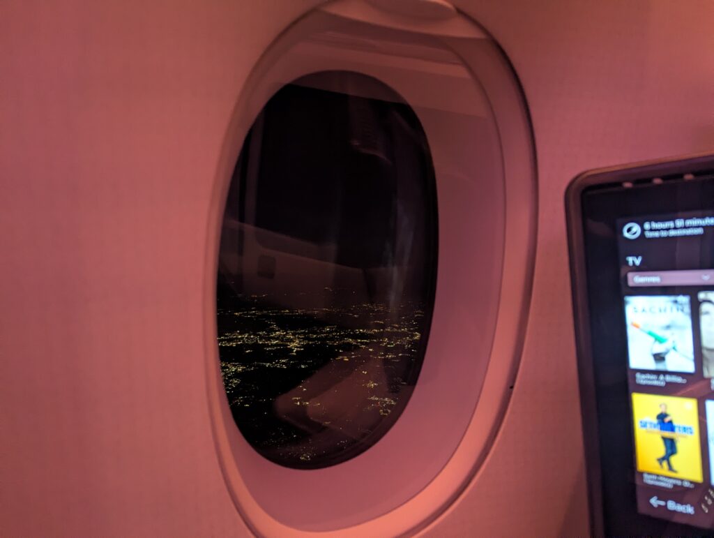 Virgin Atlantic A350-900 Upper Class Window View In Flight