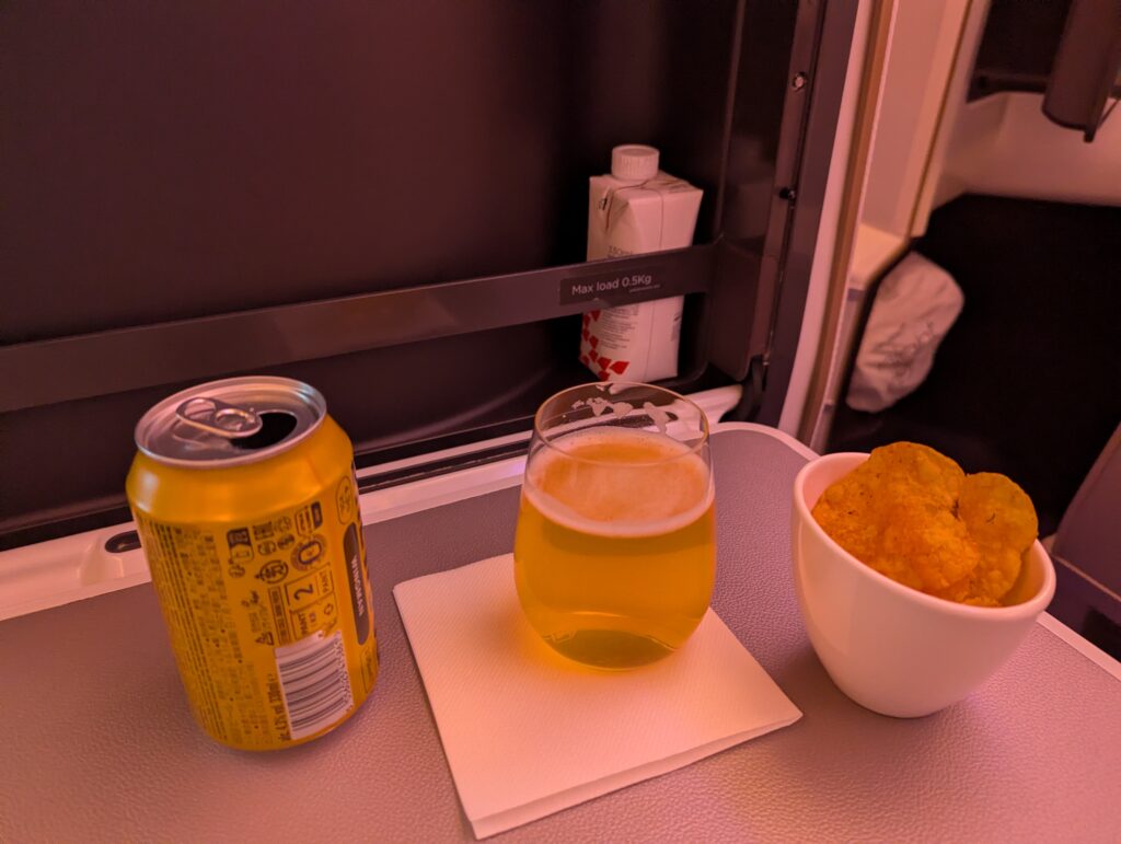 Virgin Atlantic A350-900 Upper Class Dinner Service