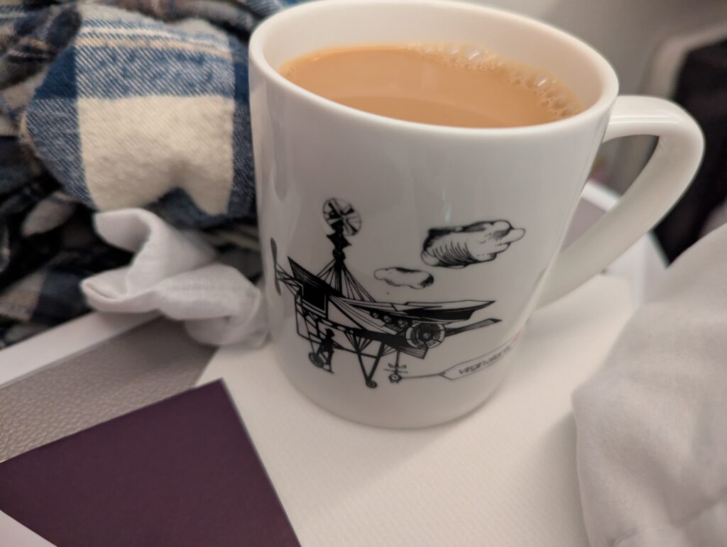 Virgin Atlantic A350-900 Upper Class Breakfast