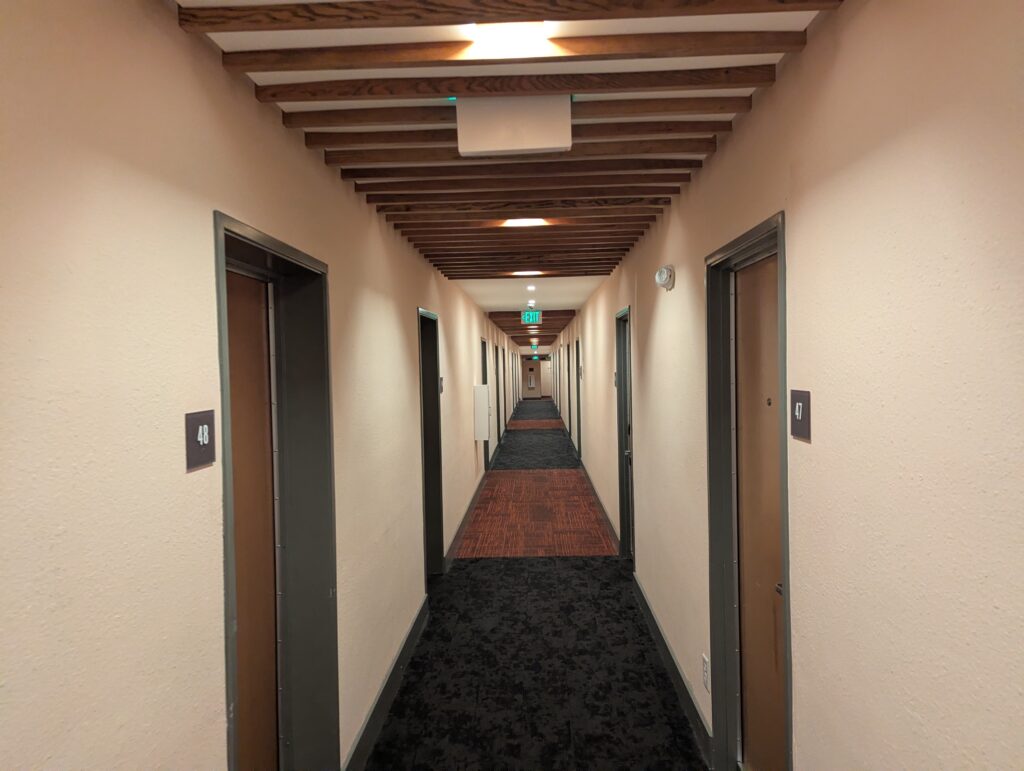 Longleaf Hotel and Lounge Hallway