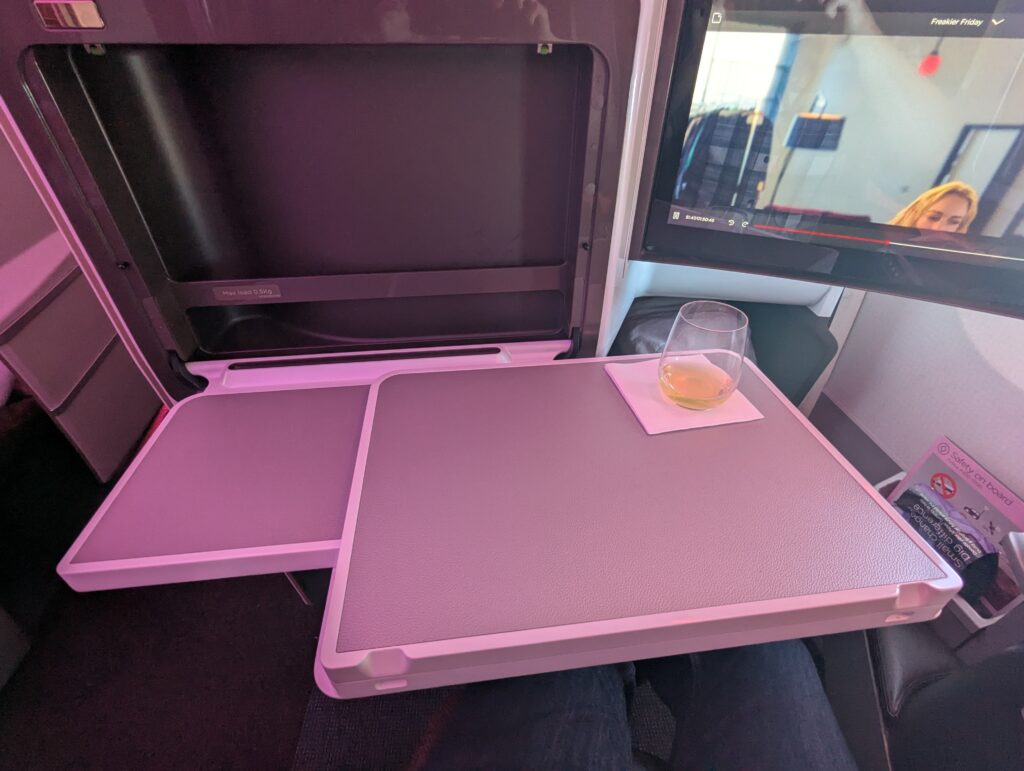 Virgin Atlantic A350-1000 Upper Class Lunch