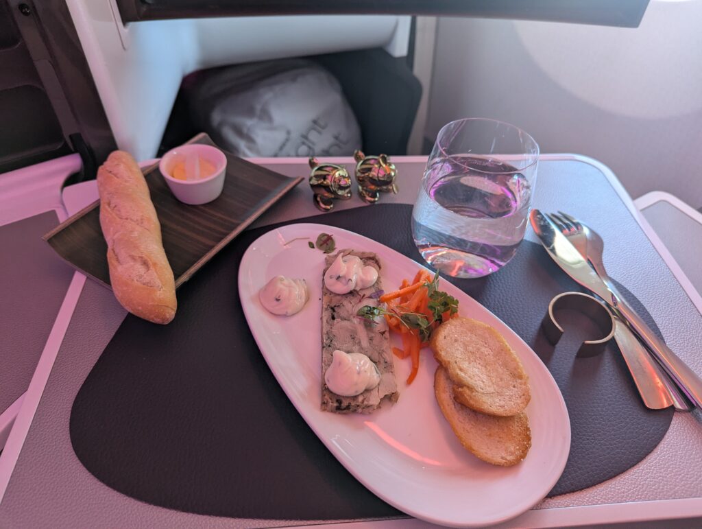Virgin Atlantic A350-1000 Upper Class Lunch