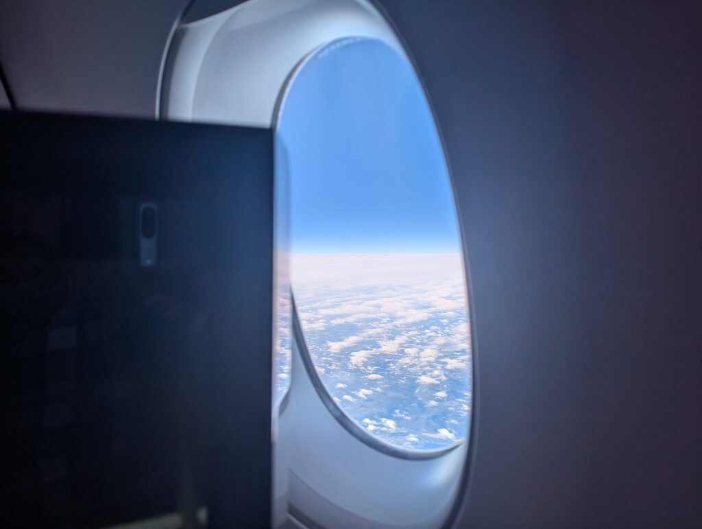 Virgin Atlantic A350-1000 Upper Class Window VIew