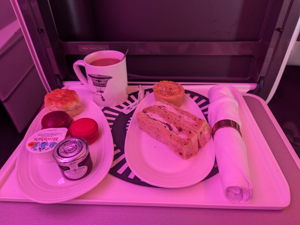 Virgin Atlantic A350-1000 Upper Class Afternoon Tea
