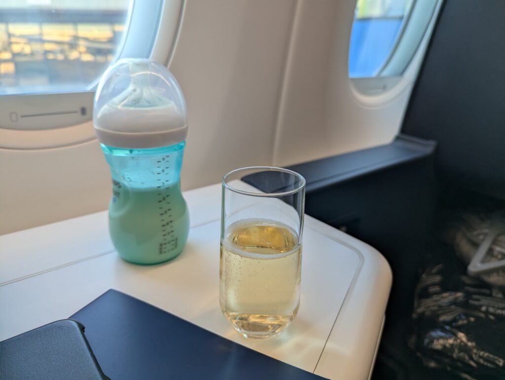 Air France A350-900 Business Class Pre Departure Beverage