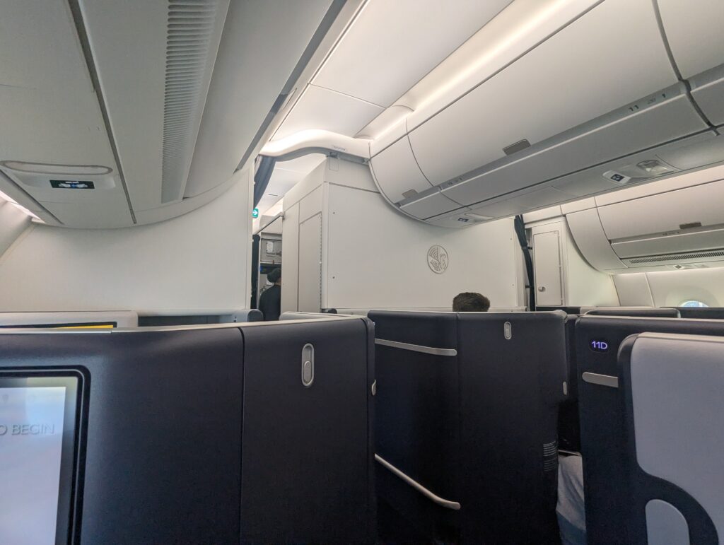 Air France A350-900 Business Class Cabin Departure