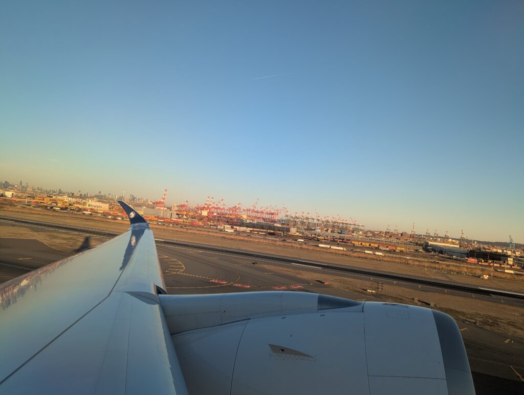 Air France A350-900 Business Class Window View Takeoff