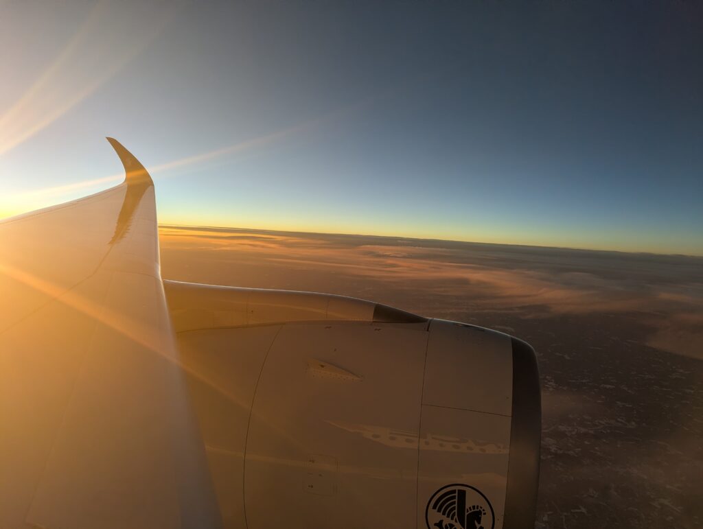 Air France A350-900 Business Class Window View