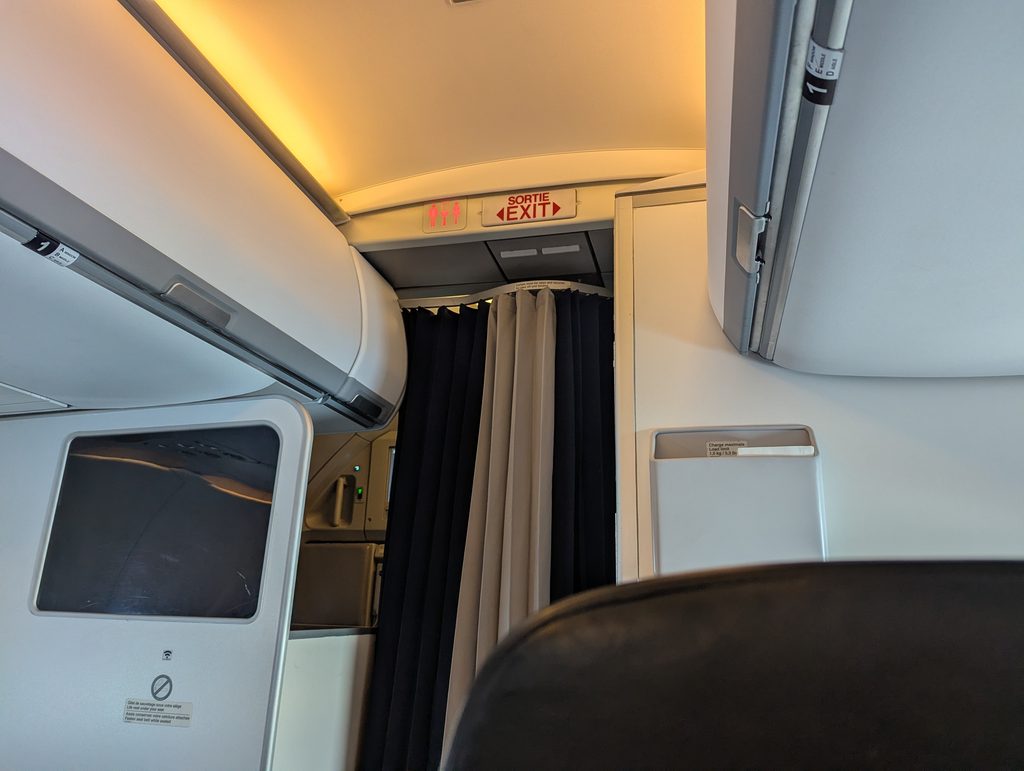 Air France A320 Business Class In Flight
