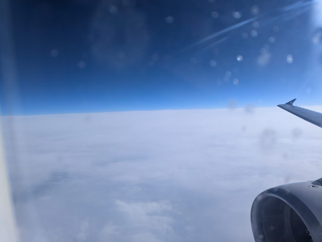 Air France A320 Business Class In Flight Window View
