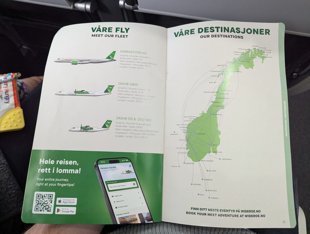 Widerøe Route Map