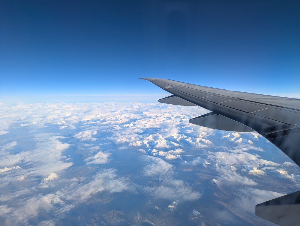 Widerøe E190 In Flight Window View