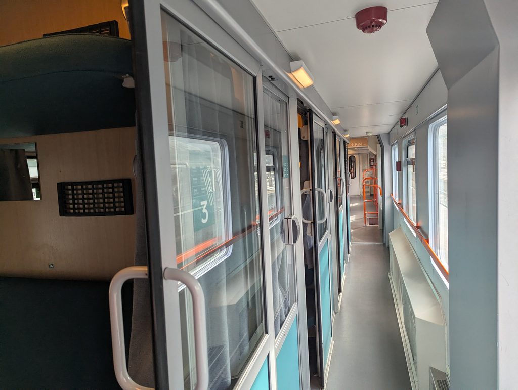 Vy Trains Compartment. Bergen to Oslo