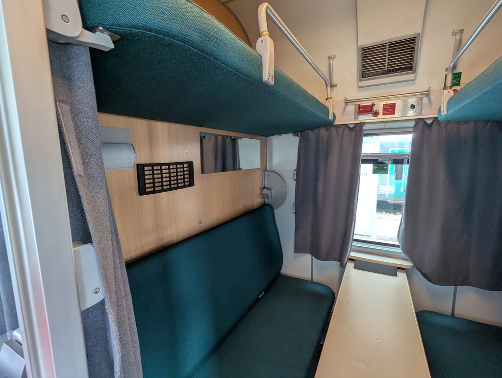 Vy Trains Compartment. Bergen to Oslo