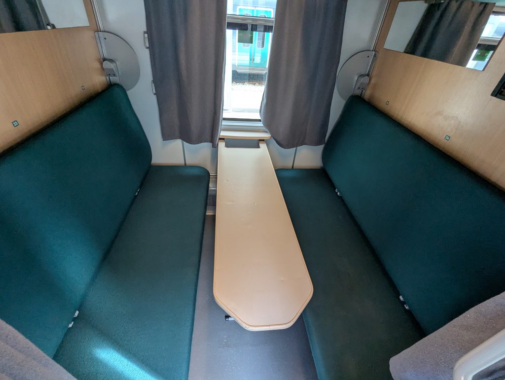 Vy Trains Compartment. Bergen to Oslo