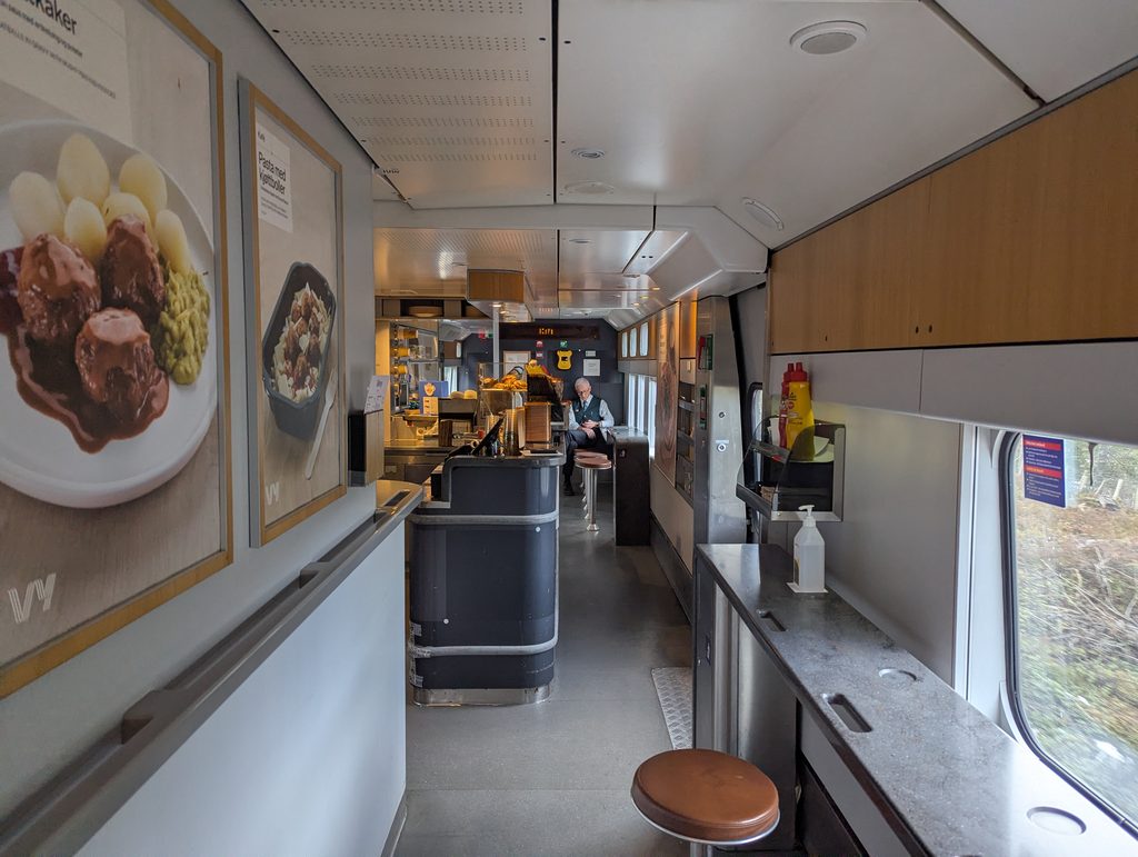 Vy Trains Bergen to Oslo Cafe Car