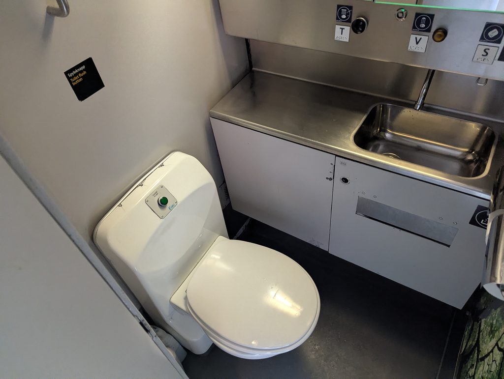 Vy Trains Bergen to Oslo Toilet