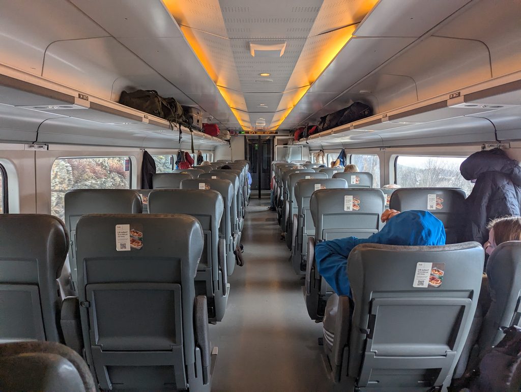 Vy Trains Bergen to Oslo Standard Seats