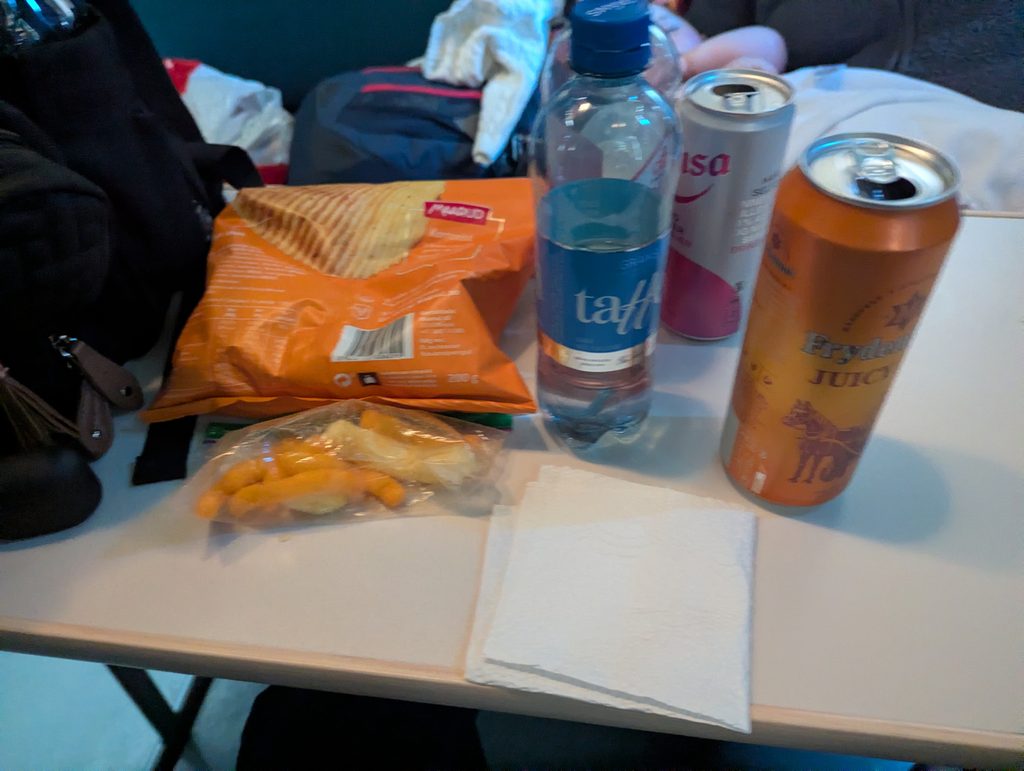 Vy Trains Bergen to Oslo Drinks and Snacks