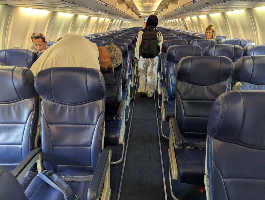 Southwest Airlines 737-700 Extra Legroom Cabin