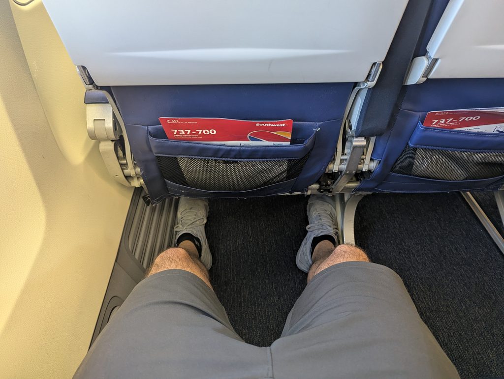 Southwest Airlines 737-700 Extra Legroom Seats