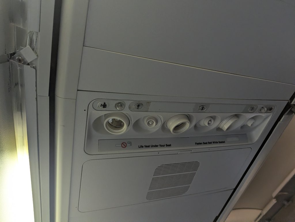 Southwest Airlines 737-700 Overhead