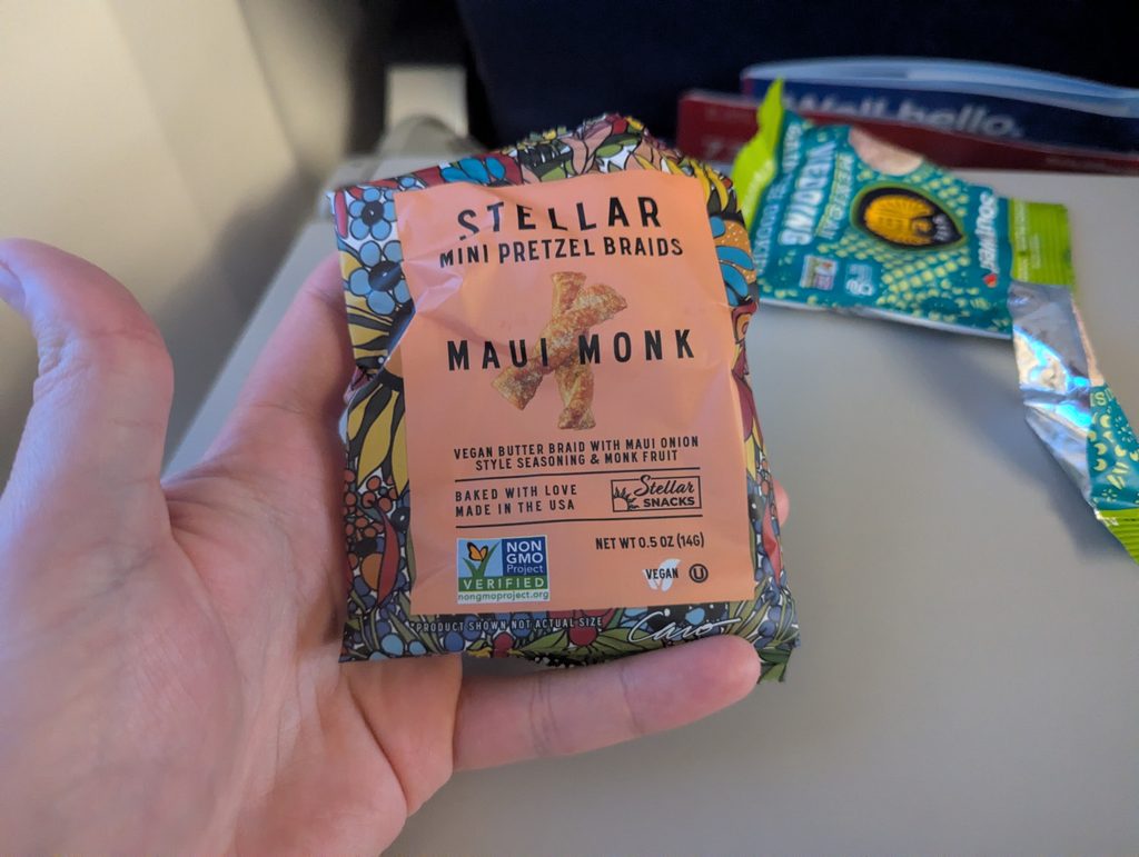 Southwest Airlines Drinks and Snacks