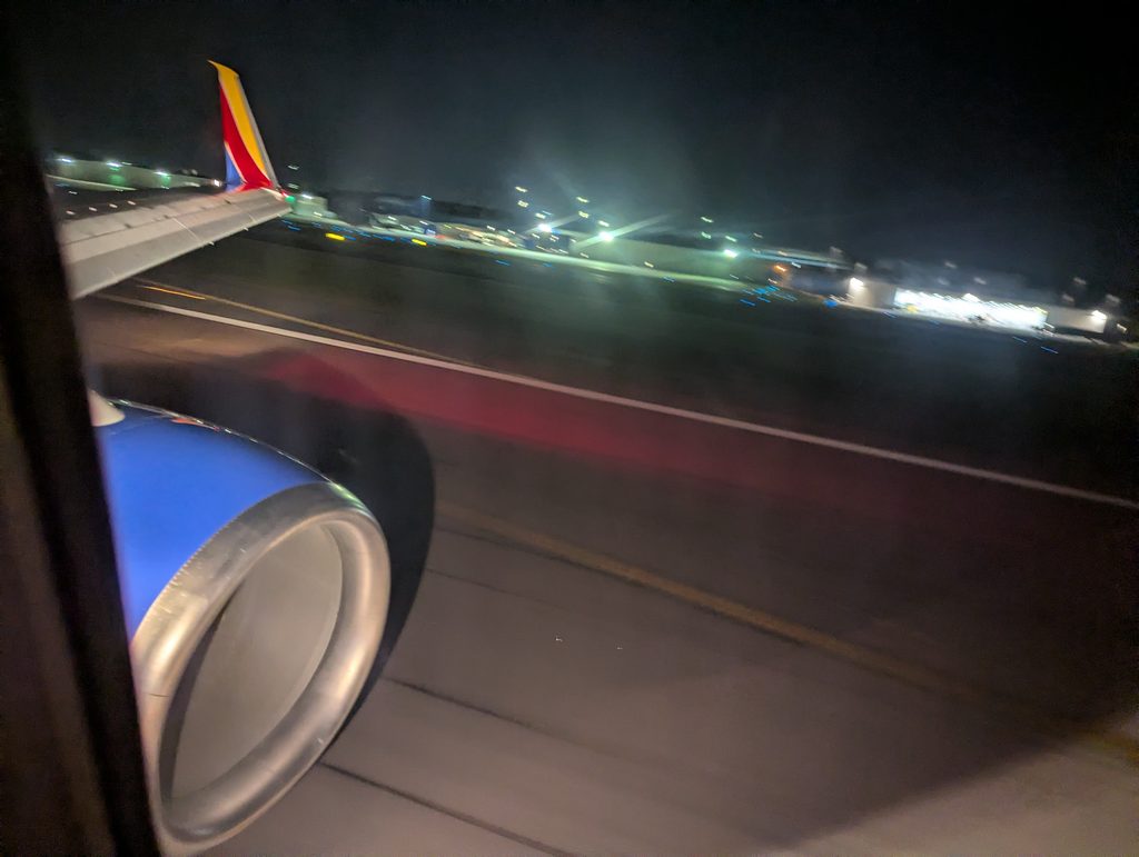Southwest Airlines 737-700 Window View Landing