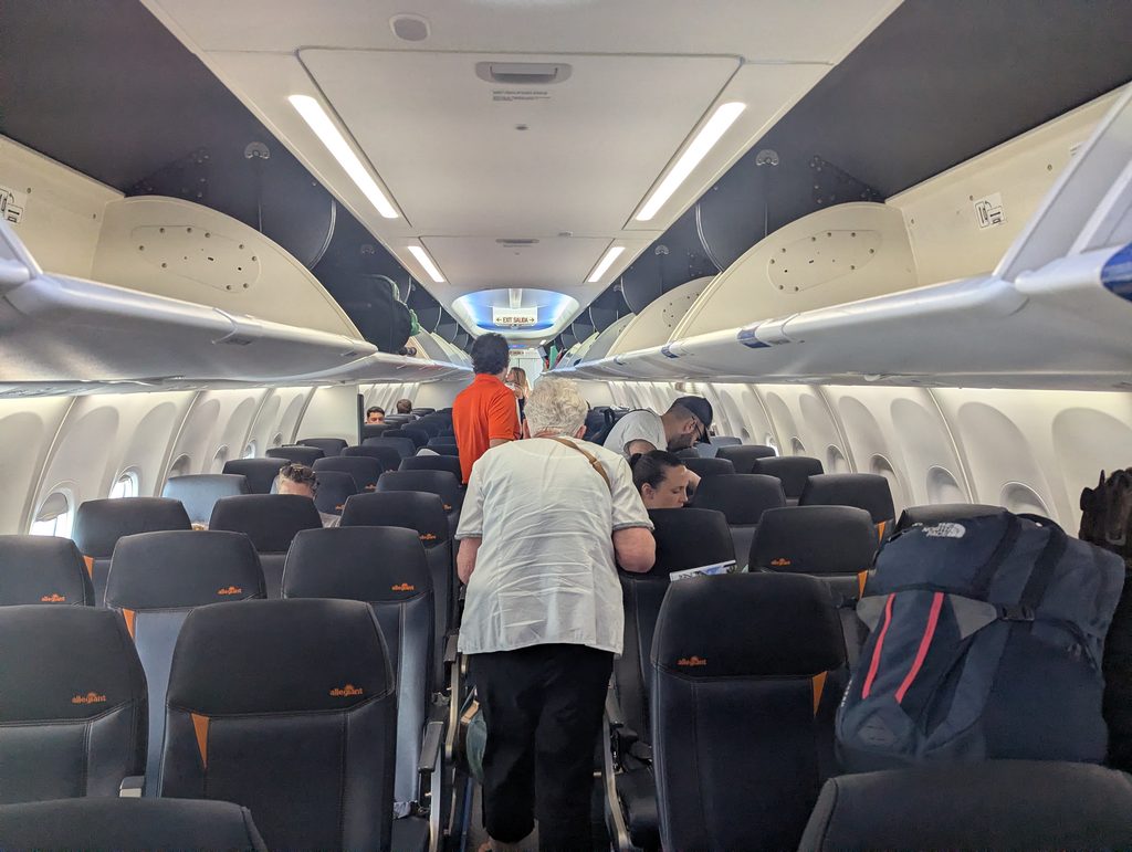 Allegiant 737-8 Max Cabin