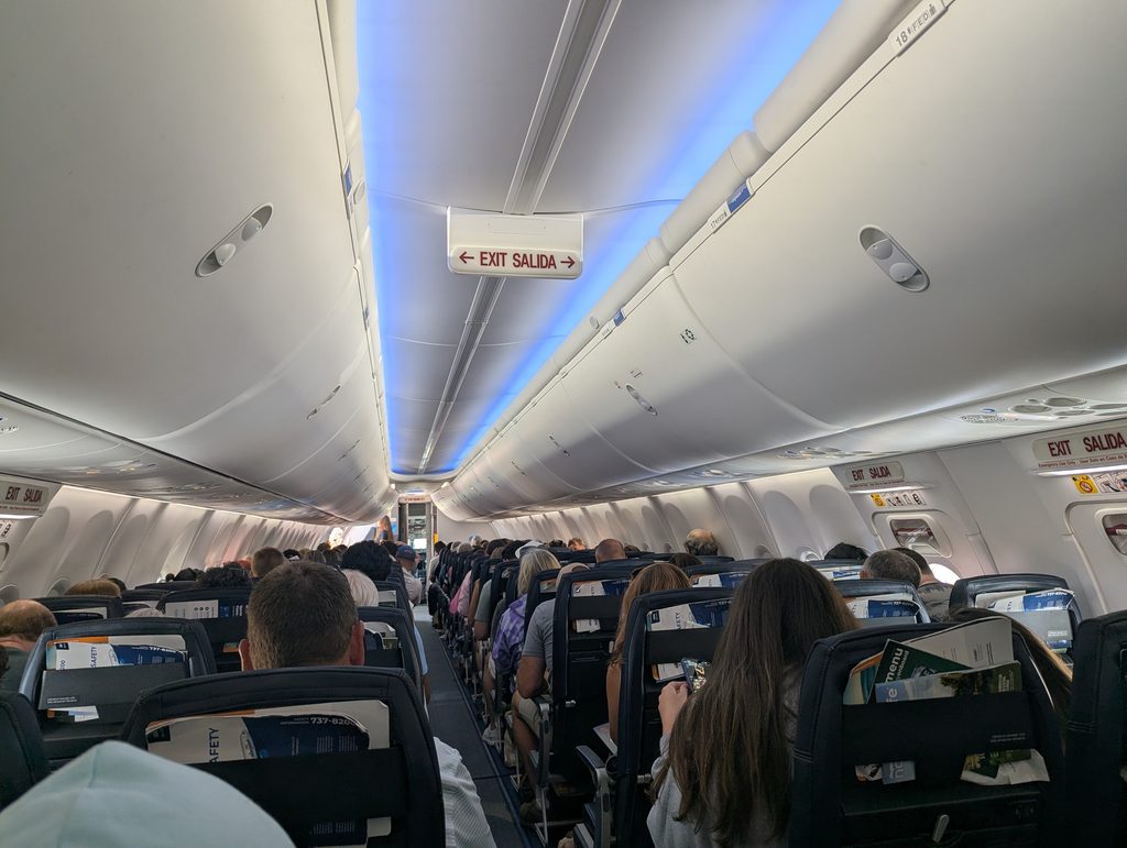 Allegiant 737-8 Max Pushback Cabin