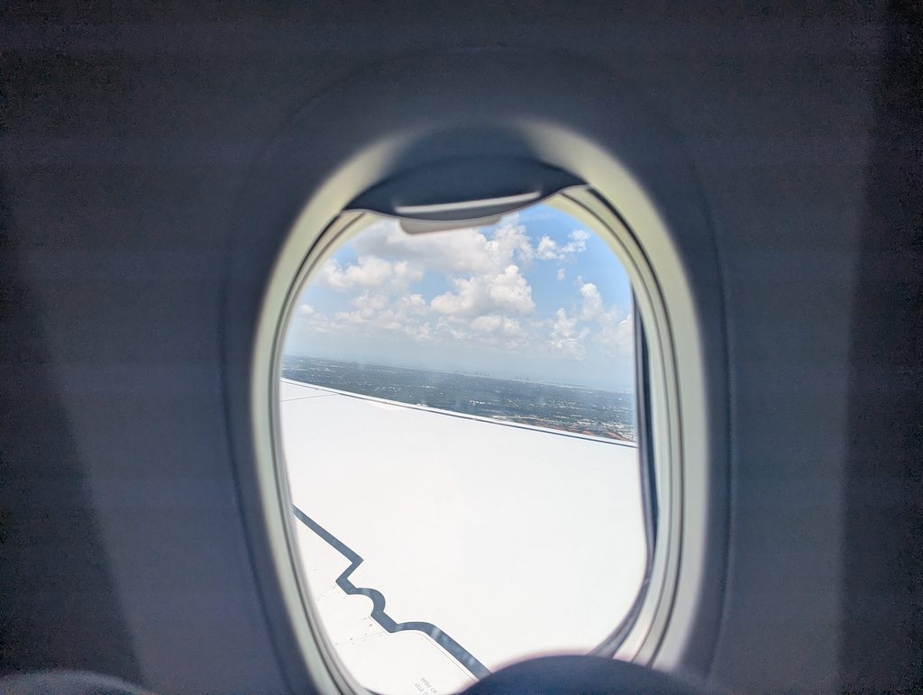 Allegiant 737-8 Max Takeoff Window View