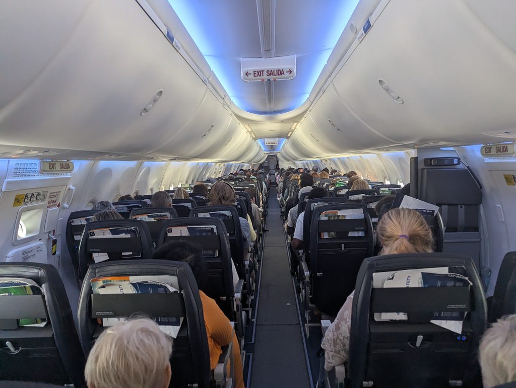 Allegiant 737-8 Max Cabin